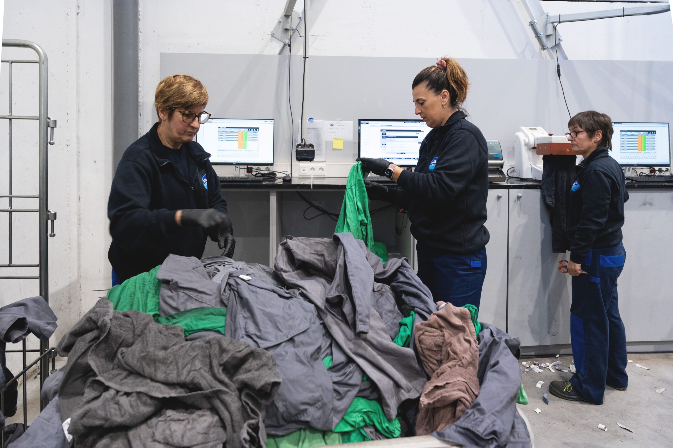 Identificación ropa empreado,  lavanderia  Nuba